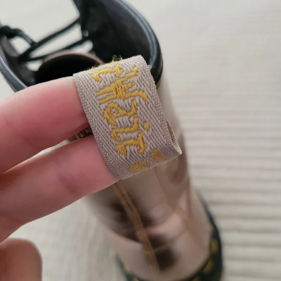 Dr. Martens Vegan 1460 Metallic Chrome Boots Size 8 - Picture 5 of 7